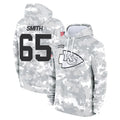 KC.Chiefs #65 Trey Smith Player Arctic Camo Salute to Service Hoodies Limited Game Gdoa Stitched Jerseys
