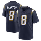LA.Chargers #8 Omarion Hampton Player Navy Alternate Home Game Gdoa Stitched Jerseys