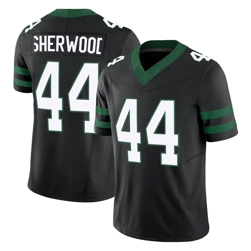 NY.Jets #44 Jamien Sherwood Player Black Limited Legacy Vapor F.U.S.E. Home Game Gdoa Stitched Jerseys