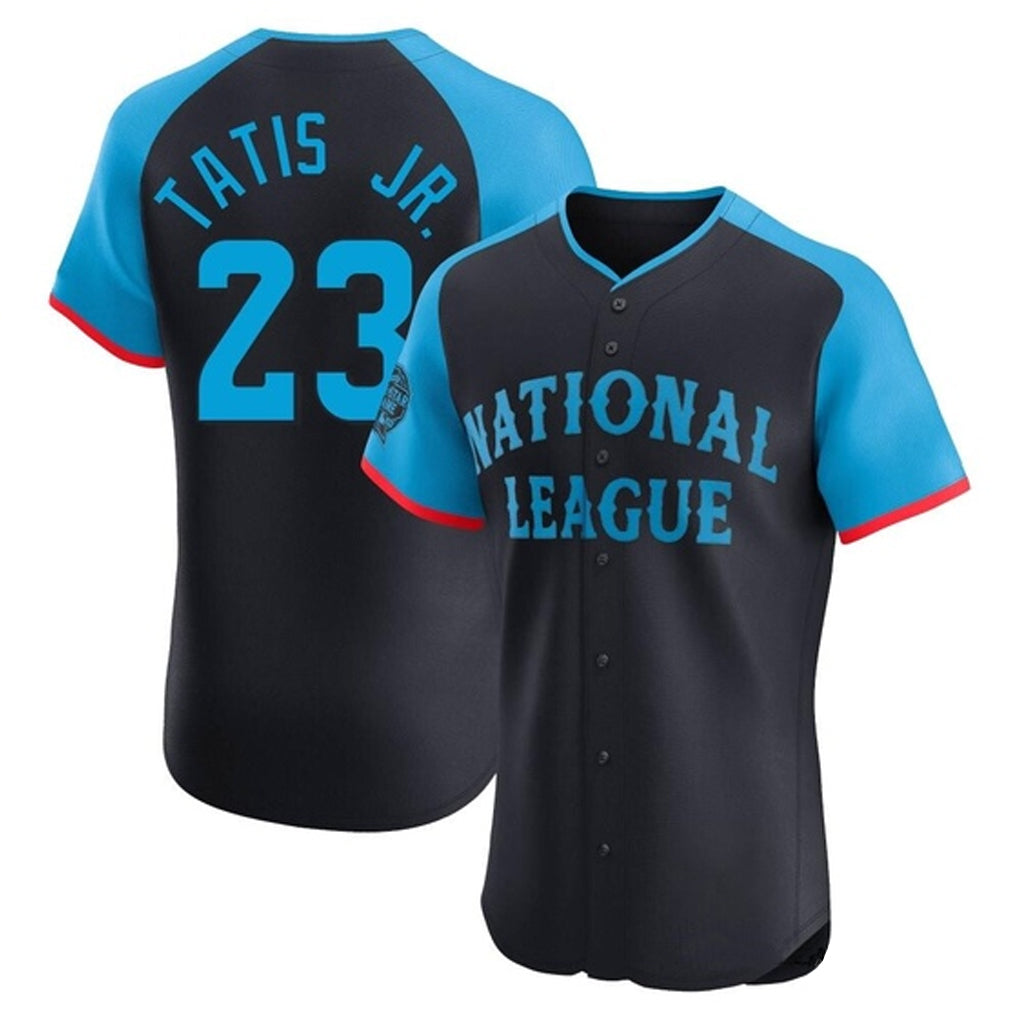 S.Diego Padres #23 Fernando Tatis Jr Player Navy National League All-Star Elite Limited Fdoa Stitched Jerseys