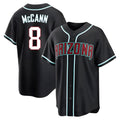 A.Diamondbacks #8 James McCann Player Black Replica Fashion Out Stitched Jersey