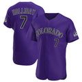 C.Rockies #7 Matt Holliday Player Purple Limited Elite Home Gdoa Stitched Jerseys