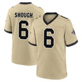NO.Saints #6 Tyler Shough Player Gold Home Game Gdoa Stitched Jerseys