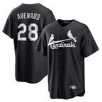 St. Louis Cardinals #28 Nolan Arenado Player Black City Connect Home Limited Fdoa Stitched Jerseys