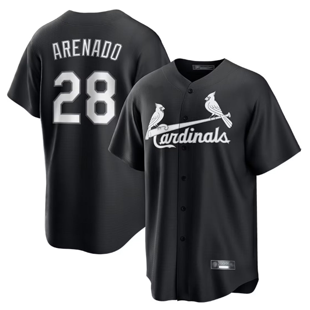 St. Louis Cardinals #28 Nolan Arenado Player Black City Connect Home Limited Fdoa Stitched Jerseys