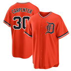 D.Tigers #30 Kerry Carpenter Player Orange Home Game Gdoa Stitched Jerseys