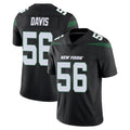NY.Jets #56 Demario Davis Player Stealth Black Limited Vapor Home Game Gdoa Stitched Jerseys
