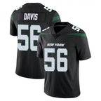 NY.Jets #56 Demario Davis Player Stealth Black Limited Vapor Home Game Gdoa Stitched Jerseys
