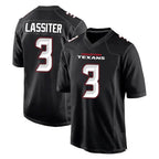 H.Texans #3 Kamari Lassiter Player Carbon Black Fashion Home Game Gdoa Stitched Jerseys