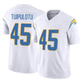 LA.Chargers #45 Tuli Tuipulotu Player White Limited Vapor F.U.S.E. Home Game Gdoa Stitched Jerseys