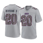 NY.Giants #20 Greg Newsome II Player Gray Atmosphere Fashion Limited Game Gdoa Stitched Jerseys