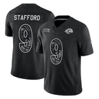LA.Rams #9 Matthew Stafford Player Black Limited 2026 Salute to Service Home Game Gdoa Stitched Jerseys