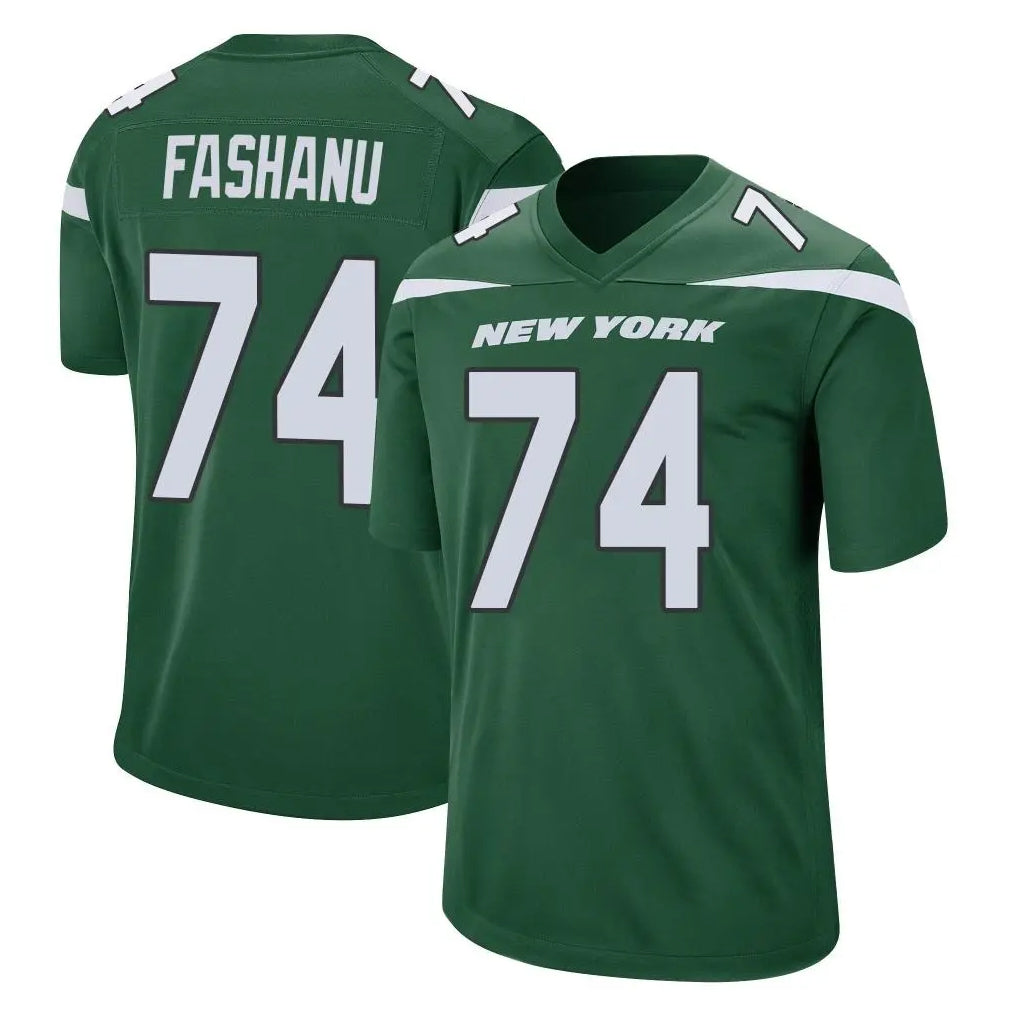 NY.Jets #74 Olu Fashanu Player Green Home Game Gdoa Stitched Jerseys