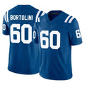 IN.Colts #60 Tanor Bortolini Player Royal Limited Vapor F.U.S.E. Home Game Gdoa Stitched Jerseys