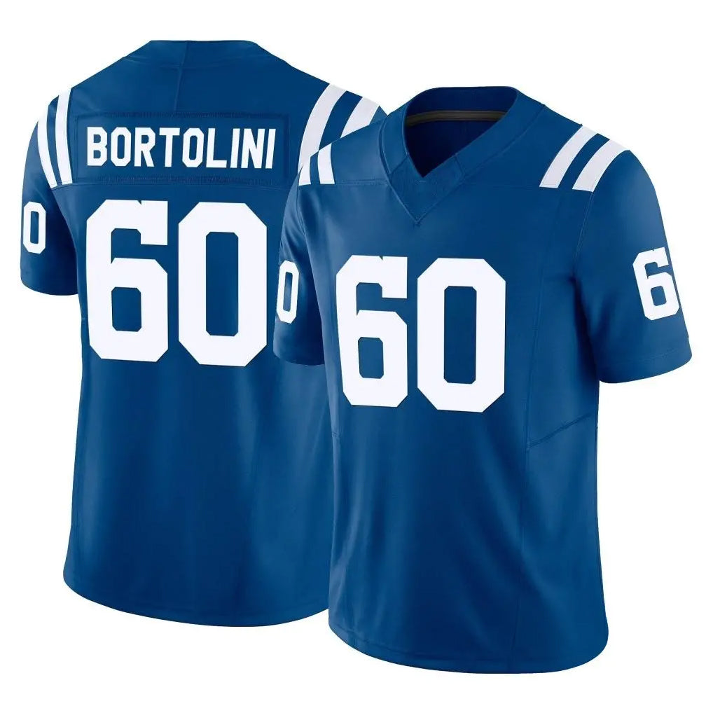 IN.Colts #60 Tanor Bortolini Player Royal Limited Vapor F.U.S.E. Home Game Gdoa Stitched Jerseys