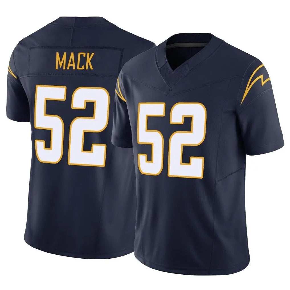 LA.Chargers #52 Khalil Mack Player Navy Limited Vapor F.U.S.E. Home Game Gdoa Stitched Jerseys