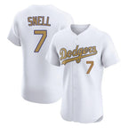 LA.Dodgers #7 Blake Snell Player Gold Limited Elite Home Fdoa Stitched Jerseys