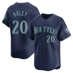 S.Mariners #20 Luke Raley Player Navy Home Limited Fdoa Stitched Jerseys