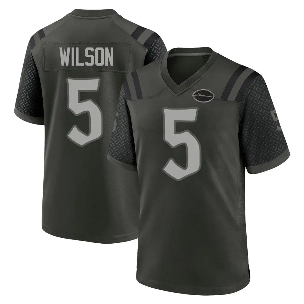 NY.Jets #5 Garrett Wilson Player Green 2025 Rivalries Collection Home Game Gdoa Stitched Jerseys