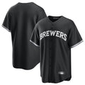 M.Brewers ## Brewers Blank Player Black Game Home Fdoa Stitched Jerseys