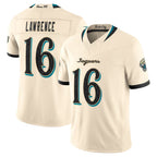 J.Jaguars #16 Trevor Lawrence Player Natural Limited 2026 Rivalries Collection Game Gdoa Stitched Jerseys