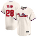 P.Phillies #28 Alec Bohm Player Cream Home Limited Fdoa Stitched Jerseys