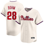 P.Phillies #28 Alec Bohm Player Cream Home Limited Fdoa Stitched Jerseys