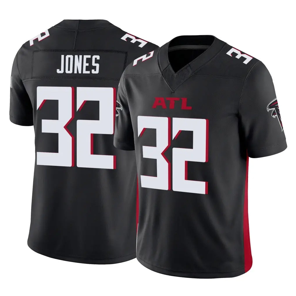 A.Falcons #32 Cash Jones Player Black Vapor F.U.S.E. Limited Home Game Gdoa Stitched Jerseys