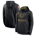 M.Dolphins ## Dolphins Blank Player Black Salute to Service Hoodies Limited Game Gdoa Stitched Jerseys
