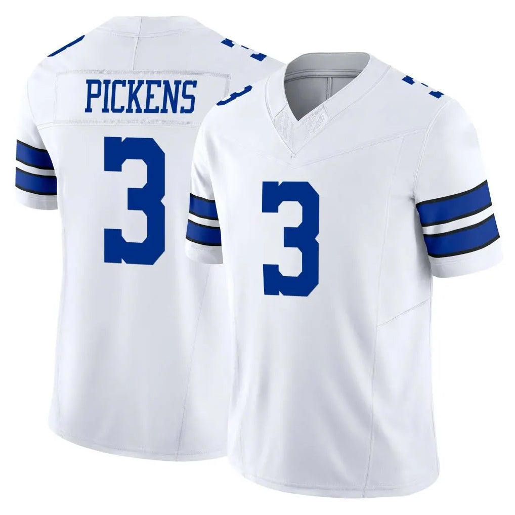 D.Cowboys #3 George Pickens Player White Limited Vapor F.U.S.E. Home Game Gdoa Stitched Jerseys