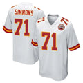 KC.Chiefs #71 Josh Simmons Player White Home Game Gdoa Stitched Jerseys