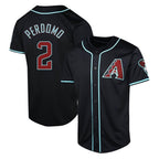 A.Diamondbacks #2 Geraldo Perdomo Player Black Fashion Out Home Game Gdoa Stitched Jerseys