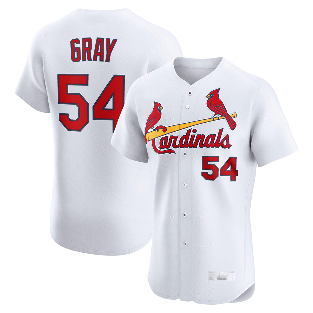 St. Louis Cardinals #54 Sonny Gray Player White Home Limited Elite Fdoa Stitched Jerseys