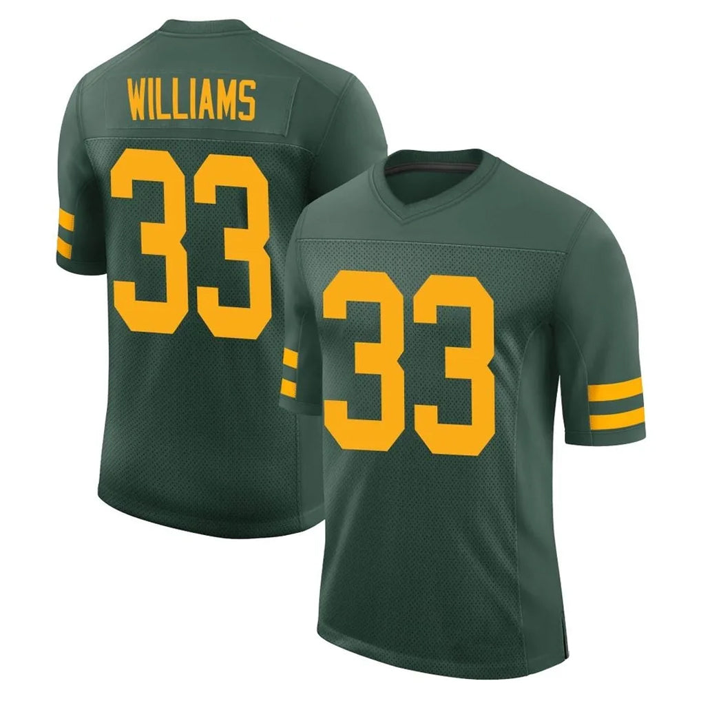 GB.Packers #33 Evan Williams Player Green Alternate Vapor Home Game Gdoa Stitched Jerseys