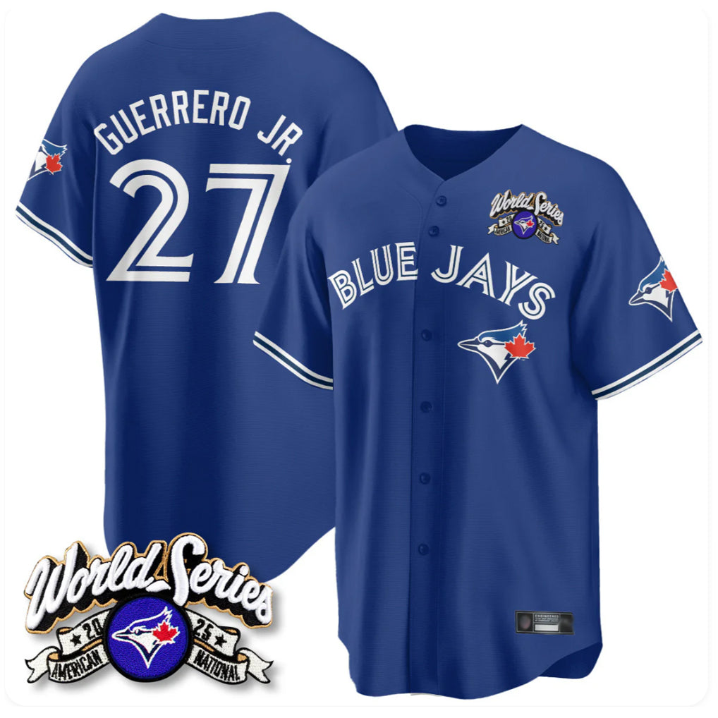 T.Blue Jays #27 Vladimir Guerrero Jr. Player Navy 2025 American League All Fdoa Stitched Jerseys