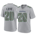 S.Seahawks #20 Julian Love Player Gray Atmosphere Fashion Home Game Gdoa Stitched Jerseys