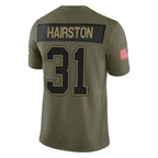 B.Bills #31 Maxwell Hairston Player Olive Salute To Service Limited Home Game Gdoa Stitched Jerseys