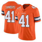 D.Broncos #41 Drew Sanders Player Orange Vapor Untouchable Limited Home Game Gdoa Stitched Jerseys