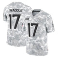D.Broncos #17 Jaylen Waddle Player Arctic Camo Salute To Service Limited Gdoa Stitched Jerseys
