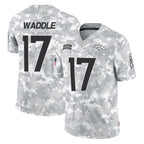 D.Broncos #17 Jaylen Waddle Player Arctic Camo Salute To Service Limited Gdoa Stitched Jerseys