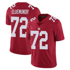 NY.Giants #72 Jermaine Eluemunor Player Red Limited Vapor Untouchable Home Game Gdoa Stitched Jerseys