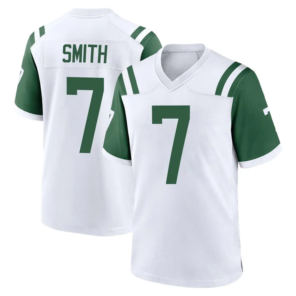 NY.Jets #7 Geno Smith Player White Classic Home Game Gdoa Stitched Jerseys