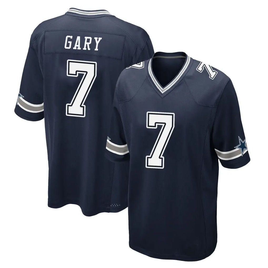 D.Cowboys #7 Rashan Gary Player Navy Home Game Gdoa Stitched Jerseys