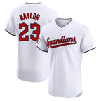 C.Guardians #23 Bo Naylor Player White Limited Elite Home Gdoa Stitched Jerseys