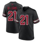 A.Cardinals #21 Garrett Williams Player Black Alternate Game Gdoa Stitched Jerseys