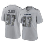 D.Cowboys #97 Kenny Clark Player Gray Atmosphere Fashion Home Game Gdoa Stitched Jerseys