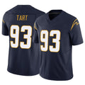 LA.Chargers #93 Teair Tart Player Navy Limited Vapor F.U.S.E. Home Game Gdoa Stitched Jerseys