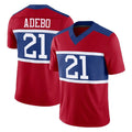 NY.Giants #21 Paulson Adebo Player Red Century Vapor F.U.S.E. Home Game Gdoa Stitched Jerseys