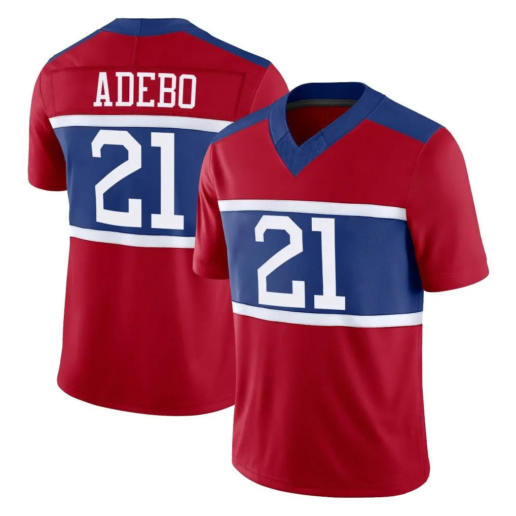 NY.Giants #21 Paulson Adebo Player Red Century Vapor F.U.S.E. Home Game Gdoa Stitched Jerseys