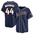 S.Diego Padres #44 Joe Musgrove Player Navy Cooperstown Collection Limited Home Fdoa Stitched Jerseys